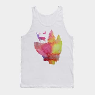 Floating island (deer) Tank Top